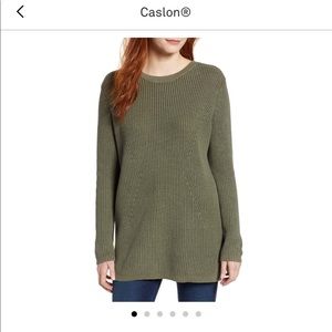 Olive green crew neck sweater